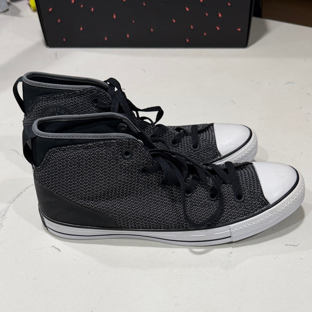 Converse Black and White High-Top Sneakers